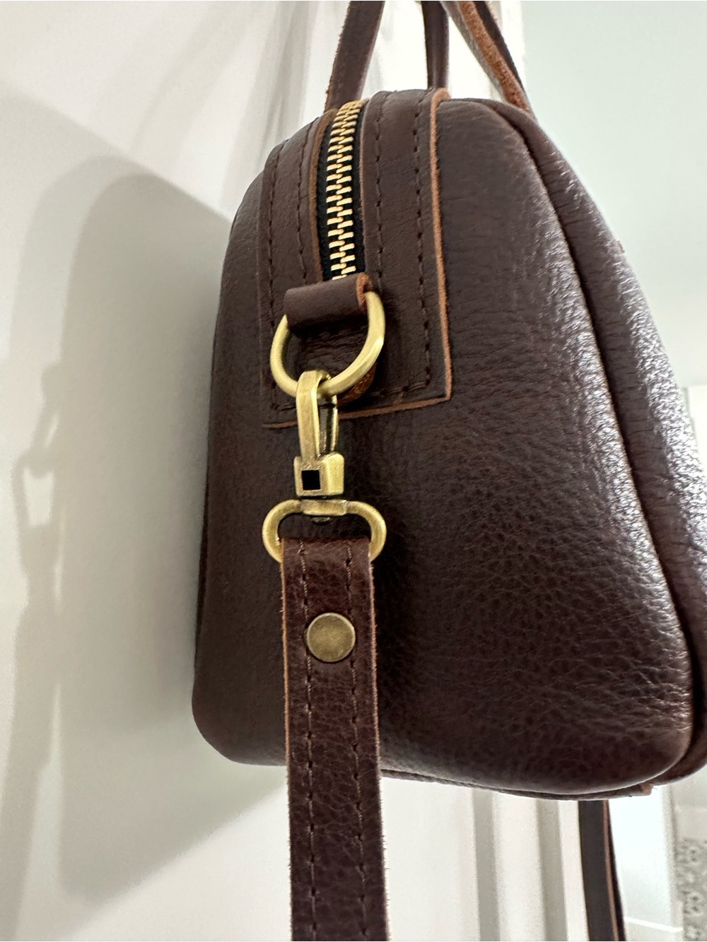 Portland Leather Small Sloan Doctor bag in color Coldbrew - Picture 4 of 12